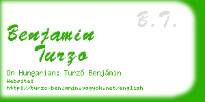 benjamin turzo business card