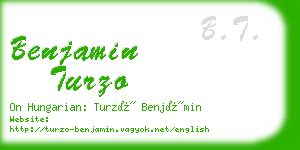 benjamin turzo business card